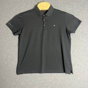 RLX Ralph Lauren Golf  Women's Polo Shirt Classic Fit Skull Logo Gray Size Large